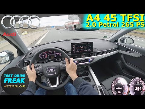 2023 Audi A4 45 TFSI Quattro 265 PS TOP SPEED AUTOBAHN DRIVE POV