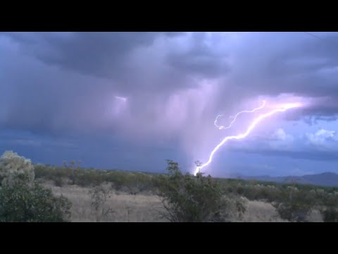 Sunset Thunderstorm near Tucson, AZ - April 14, 2015