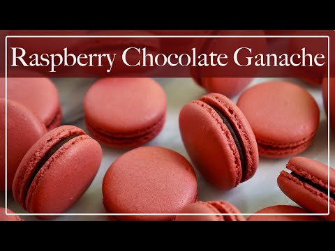 Raspberry Chocolate Ganache | Raspberry Puree based Ganache with Milk and Dark Chocolates!