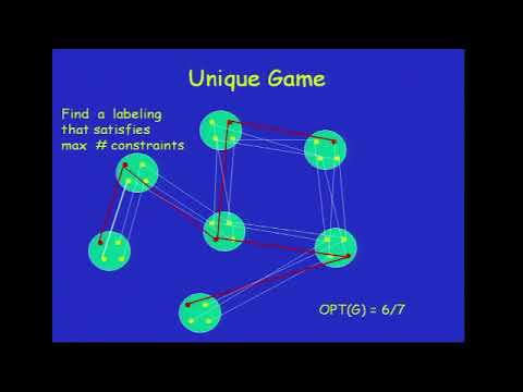 Prof. Subhash Khot | On the Unique Games Conjecture