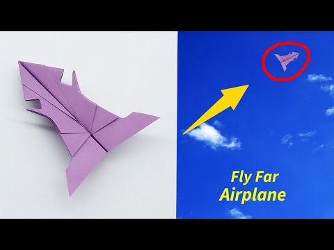 How To Make a Paper Airplane That Fly Far - Paper Plane Tutorial