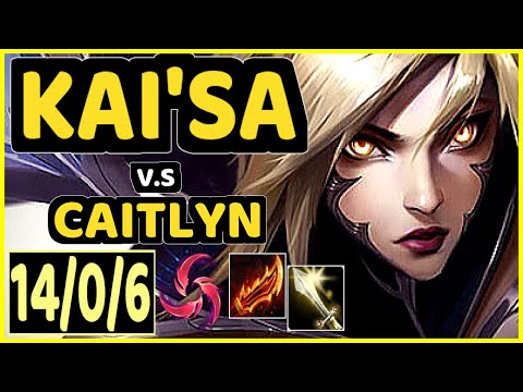 JAVAAA (KAI'SA) vs CAITLYN - 14/0/6 KDA BOTTOM ADC CHALLENGER GAMEPLAY - EUW