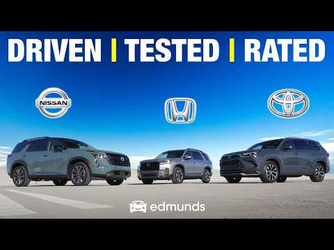 Thumbnail for Honda Pilot vs. Nissan Pathfinder vs. Toyota Grand Highlander Hybrid: 3-Row Family SUVs by Nissan