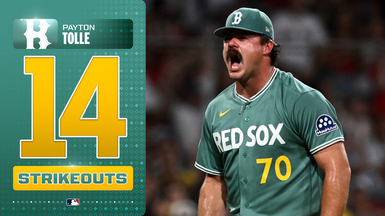 Payton Tolle strikes out a CAREER-HIGH 14 for the Boston Red Sox! 😤 (2 H, 0 BB, 1 ER in the win 🔥)