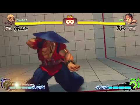 Gouken vs Kum Haehyun Comparison [GGXrd vs SF4]