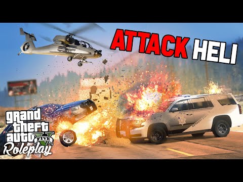 TROLLING COPS WITH AN ATTACK HELICOPTER - GTA RP