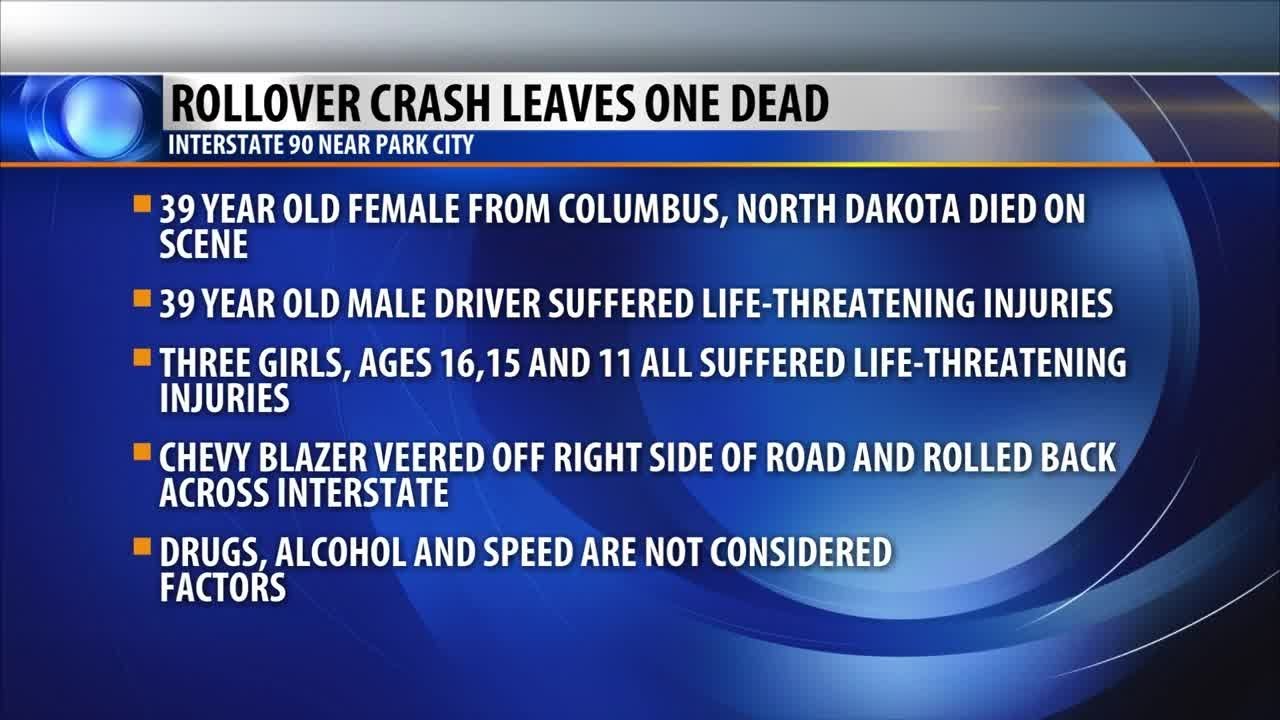 Rollover crash leaves one dead, four injured