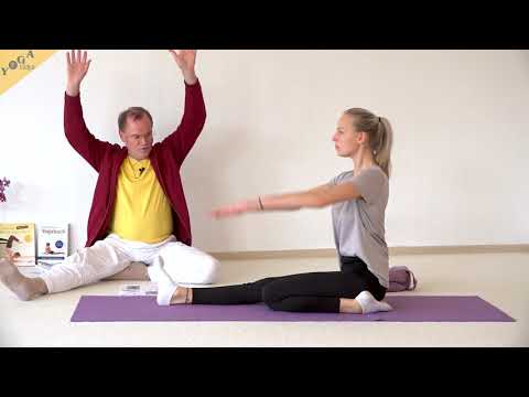 Knie-Kopf-Pose, Vorbeuge im Sitz über ein Bein (Janushirasana) - Yoga Asana Lexikon