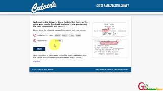 Culver's Guest Satisfaction Survey on www.tellculvers.com