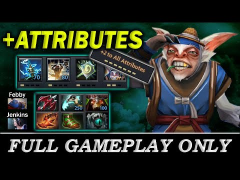 +2 ATTRIBUTES ONLY, Meepo with wraithpact and level 1 all skills - Full Gameplay Meepo #250