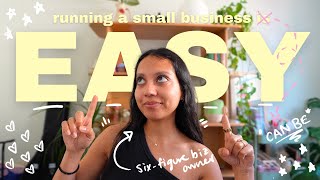 running a small biz is ✨easy✨ - here's why // how to thrive as a small business owner