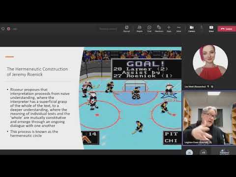 Leighton Evans - NHL ’94 and the making of Jeremy Roenick: a hermeneutic analysis