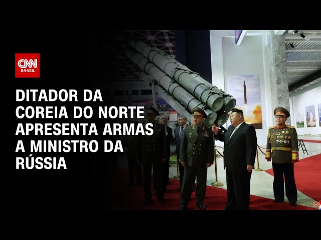 Ditador da Coreia do Norte apresenta armas a ministro da Rússia | CNN PRIME TIME