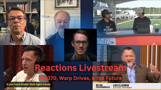Reactions Livestream - Aaron Rodgers, Jeff Wise, Peter Thiel, Lue Elizondo
