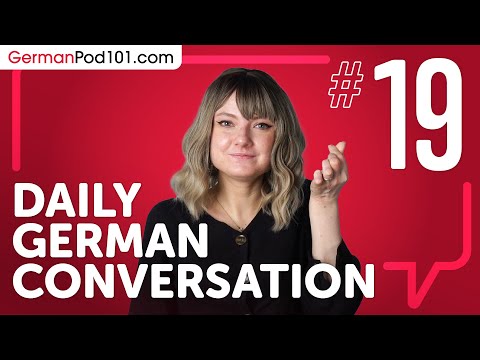 learn about verb conjugation in a formal conversation in German Daily German Conversations 01