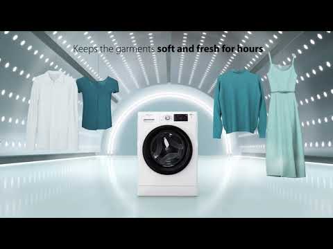 WHIRLPOOL Skalbimo mašina FFB 8258 WV EE, 8kg, 1200 rpm, Energy class B, Gylis 63 cm, Steam refresh video