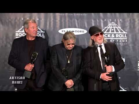 DEEP PURPLE WANTED RITCHIE BLACKMORE WITH THEM AT THE ROCK HALL, IAN GILLAN SAYS BACKSTAGE