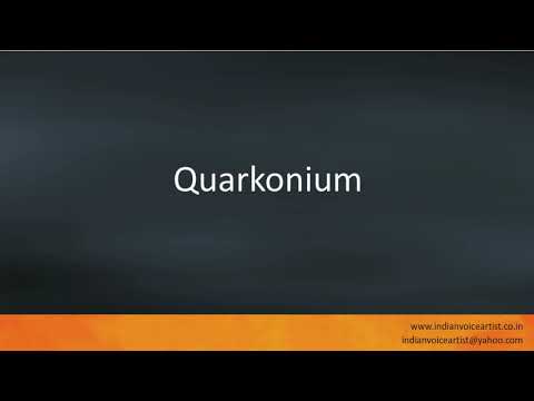 Pronunciation of the word(s) "Quarkonium".