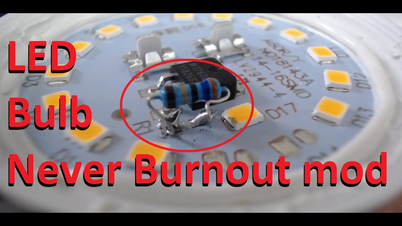 How to hack a led bulb to extend it's lifetime by 500%