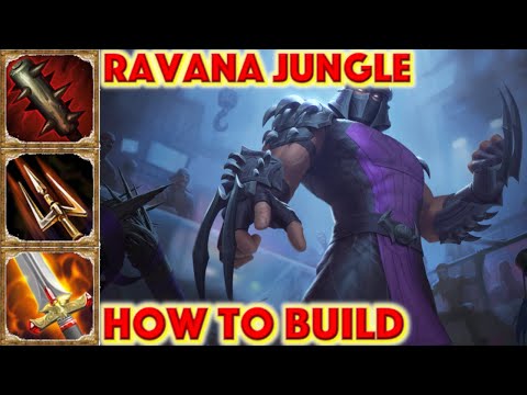 SMITE HOW TO BUILD RAVANA - Skin Showcase SHREDDER RAVANA + Ravana Jungle Build Conquest TMNT