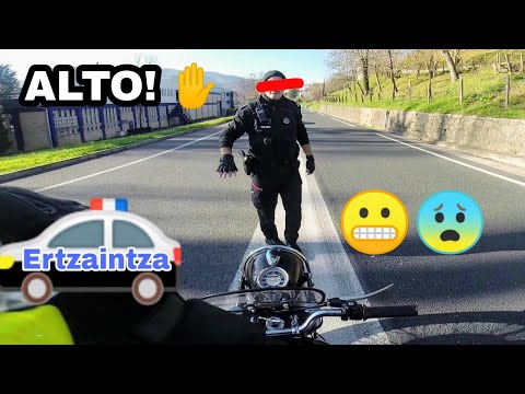 😬ME PARA la POLICÍA🚓 ERTZAINTZA CON la BMW RACER 😨3ª Parte