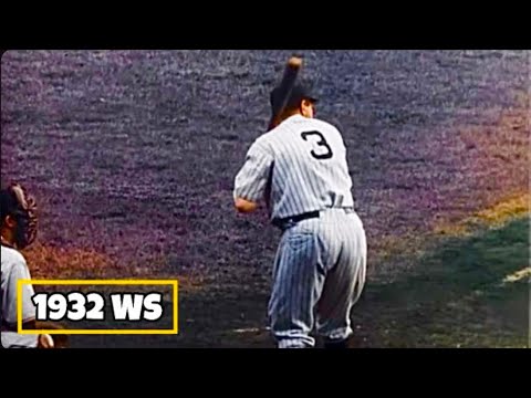 1932 World Series Game 1 Footage ⚾️⭐️ N.Y. Yankees vs. Chicago Cubs [In Color, High Resolution] 