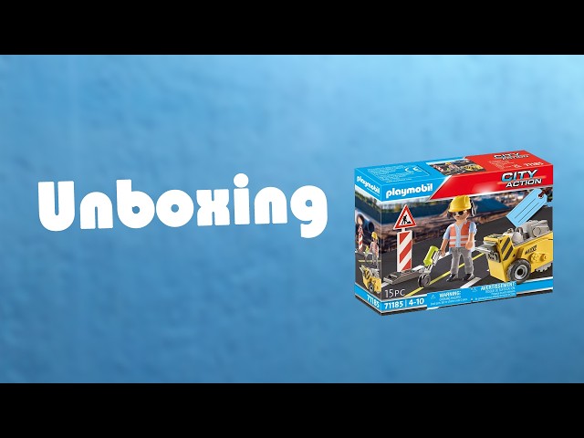 Vídeo relacionado con PLAYMOBIL Trabajador de la construcción con Cortador de Bordes 71185, a Partir de 4 años