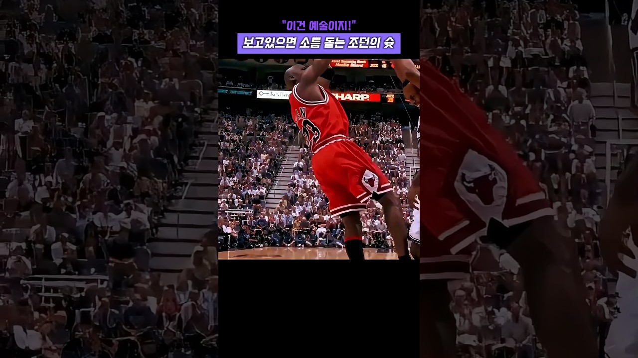 이건 예술이지, 보고있으면 소름 돋는 조던의 슛 #농구 #nba #마이클 조던 #레전드 #고트 #하이라이트 #페이더웨이 #슬램덩크 #점프 #예술 #마이클 잭슨