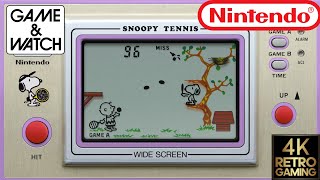 Snoopy Tennis Game & Watch 4k Gameplay