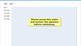 GMAT Prep - Math Practice Question - 353 Squared