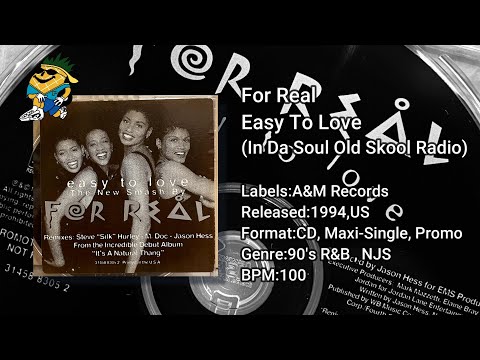 For Real  - Easy To Love (In Da Soul Old Skool Radio) 1994 CDS