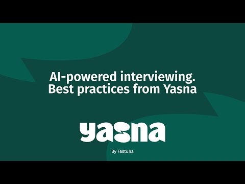 Yasna AI - an assistant for interviewing people, regardless the scale