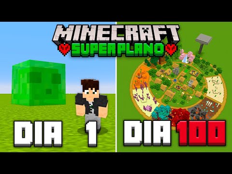 SOBREVIVI 100 DIAS no SUPER PLANO no MINECRAFT HARDCORE - O FILME