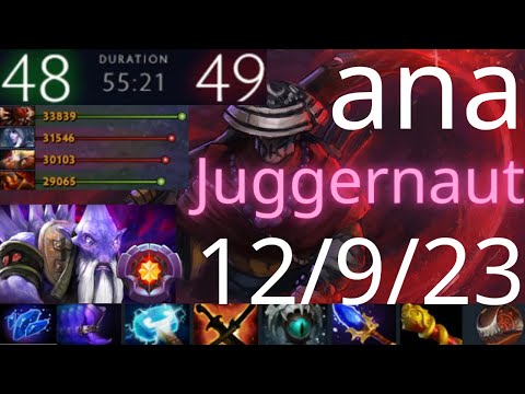 ana Juggernaut vs BS, Mars, Ember - Secret vs OG g1 DPC dota2