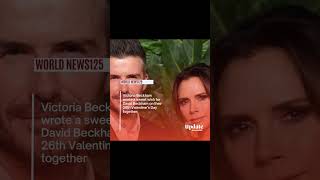 Victoria Beckham celebrates 26 years of love with husband David Beckham on Valentine’s Day#shorts