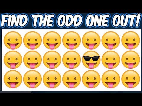 Find The Odd Emoji Out | Spot The Difference Emoji | Emoji Puzzle Quiz | Find the difference