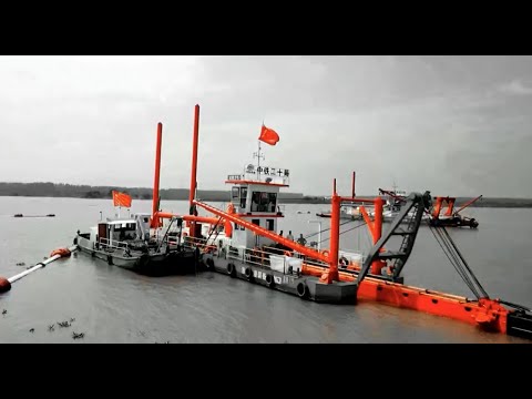 Cutter Suction Dredge Vessel Dredging on Largest Plain Reservoir 6000m3/H Capacity
