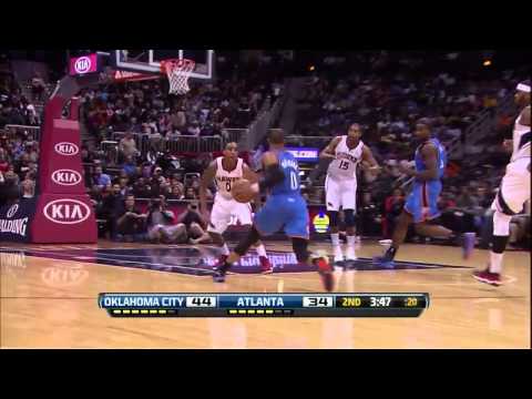 Kevin Durant 41 Russell Westbrook 27 combined 68 points vs Hawks full highlights 12/19/2012 HD