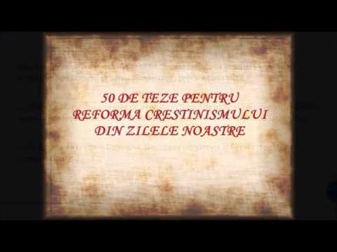 50 de teze pentru reforma creștinismului din zilele noastre - rezumat