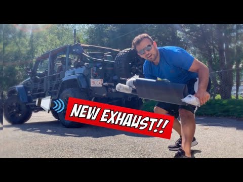 NEW GIBSON EXHAUST FOR MY JEEP WRANGLER!