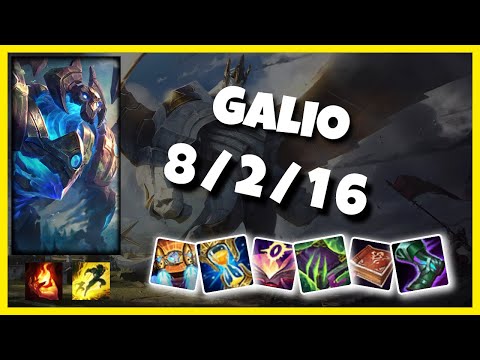 Galio Mid 11.5 Challenger Gameplay S11 (8/2/16) - OCE