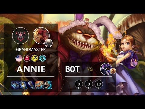 Annie Bot vs Veigar - NA Grandmaster Patch 10.19
