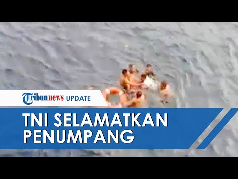 Video Aksi Heroik TNI AD Selamatkan Penumpang Kapal yang Jatuh ke Tengah Laut
