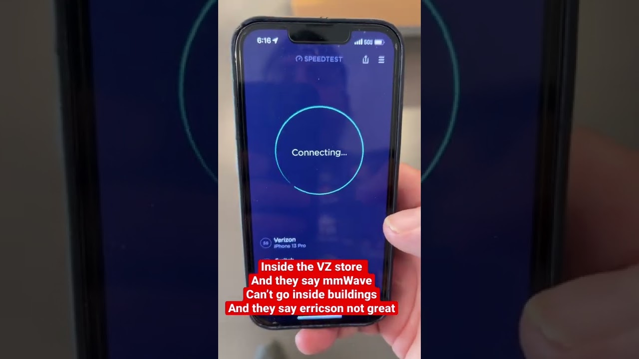 Verizon mmWave inside VZ Store with mmWave node outside. Ericsson FTW #lasvegas #verizon5g