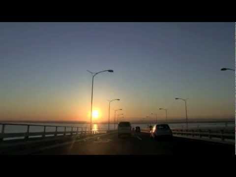 【Driving in Japan】Tokyo wan Aqua-line（0736）