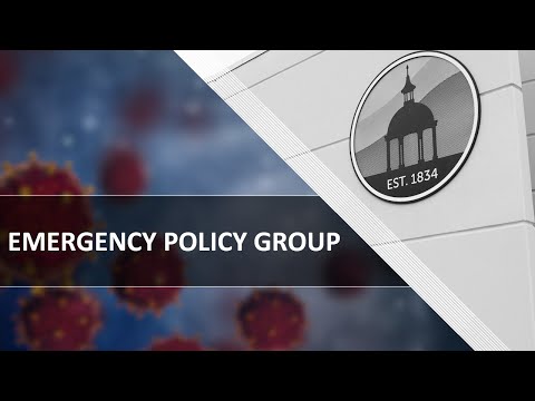 Emergency Policy Group Meeting - 05.18.2020