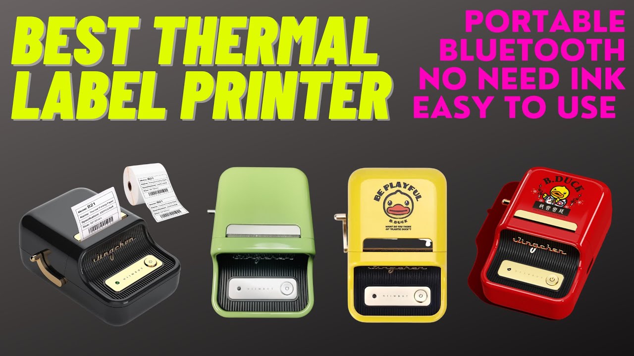 High-Tech B21 Thermal Label Printer | Portable Printer | Barcode Maker | Label Maker