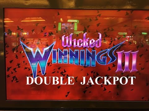 DOUBLE JACKPOT LIVE PLAY♥Wicked Winnings III Slot Bet $5 High Limit Handpay, Harrah's, Akafuji Slot Video