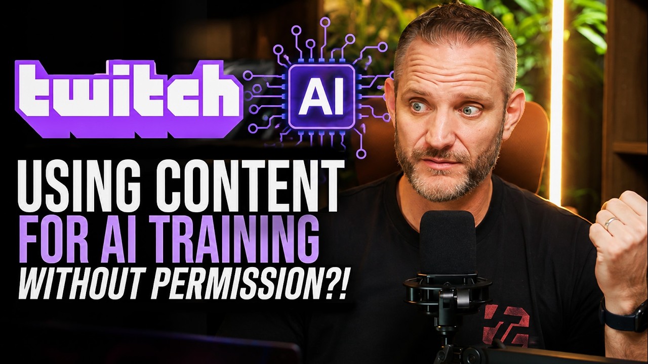 Twitch caught hiding AI Training and their response is unbelievable...