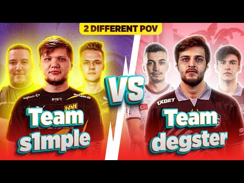 THE BEST AWPERS FACE OFF IN FPL! Team s1mple vs Team degster - 2 Different POV - Mirage  | CSGO